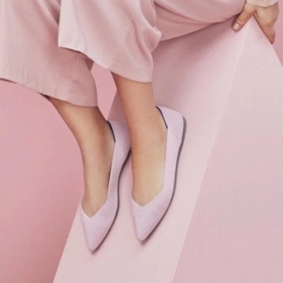 Rothy's Shoes - Rothy’s Light Lilac Pointy Flats Shoes Sz 10
